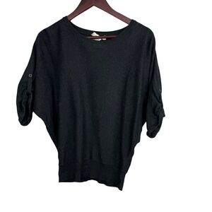 Kenar Dolman Sleeve Knit Sweater Top Women's Medium Charcoal‎ Gray